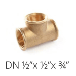 DN ½”x ½”x ¾”