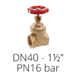 DN40 - 1½”, PN16 bar